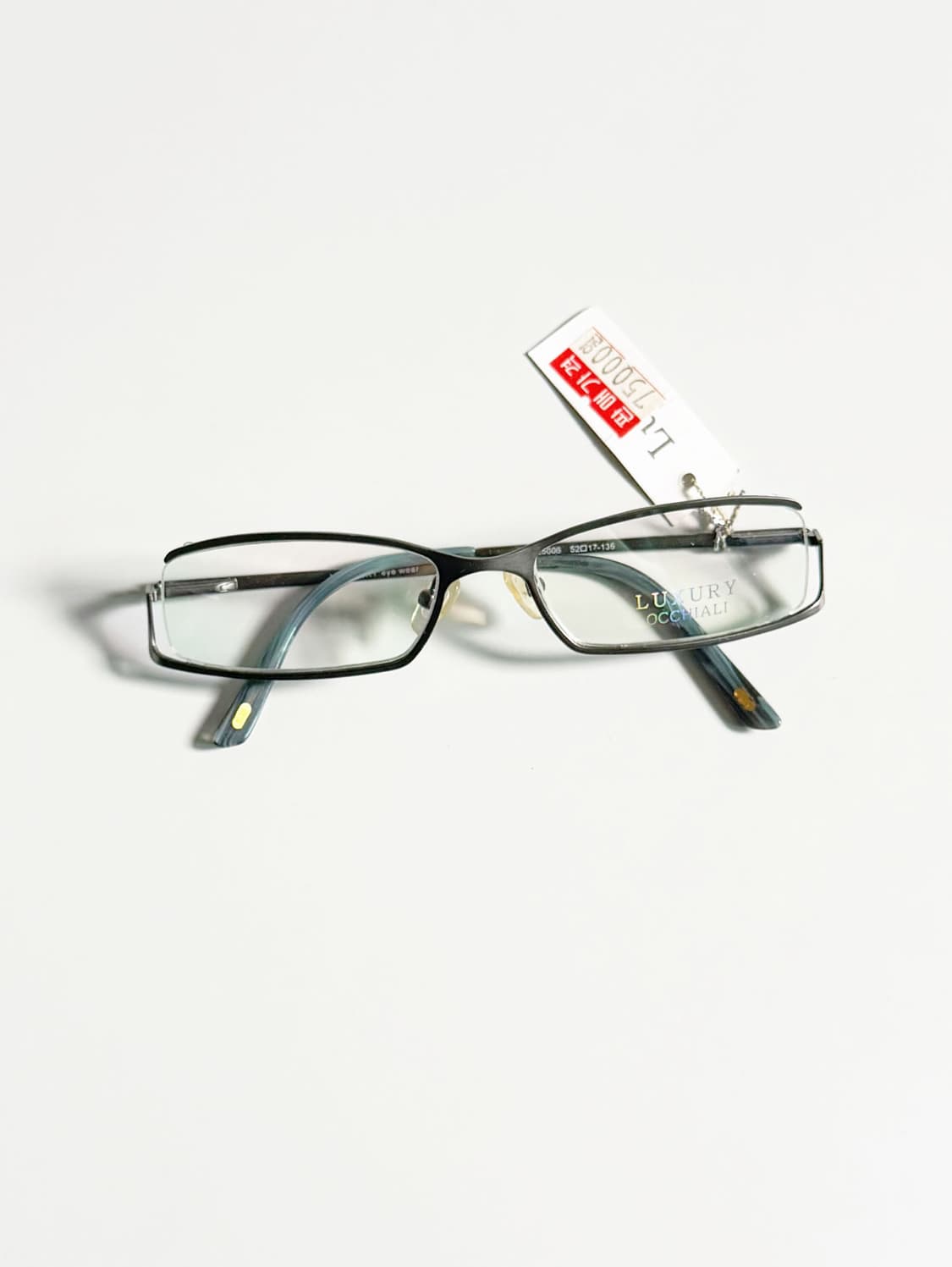 LUXURY OCCHIALI 언더림 스퀘어 메탈 빈티지 안경 상품이미지1