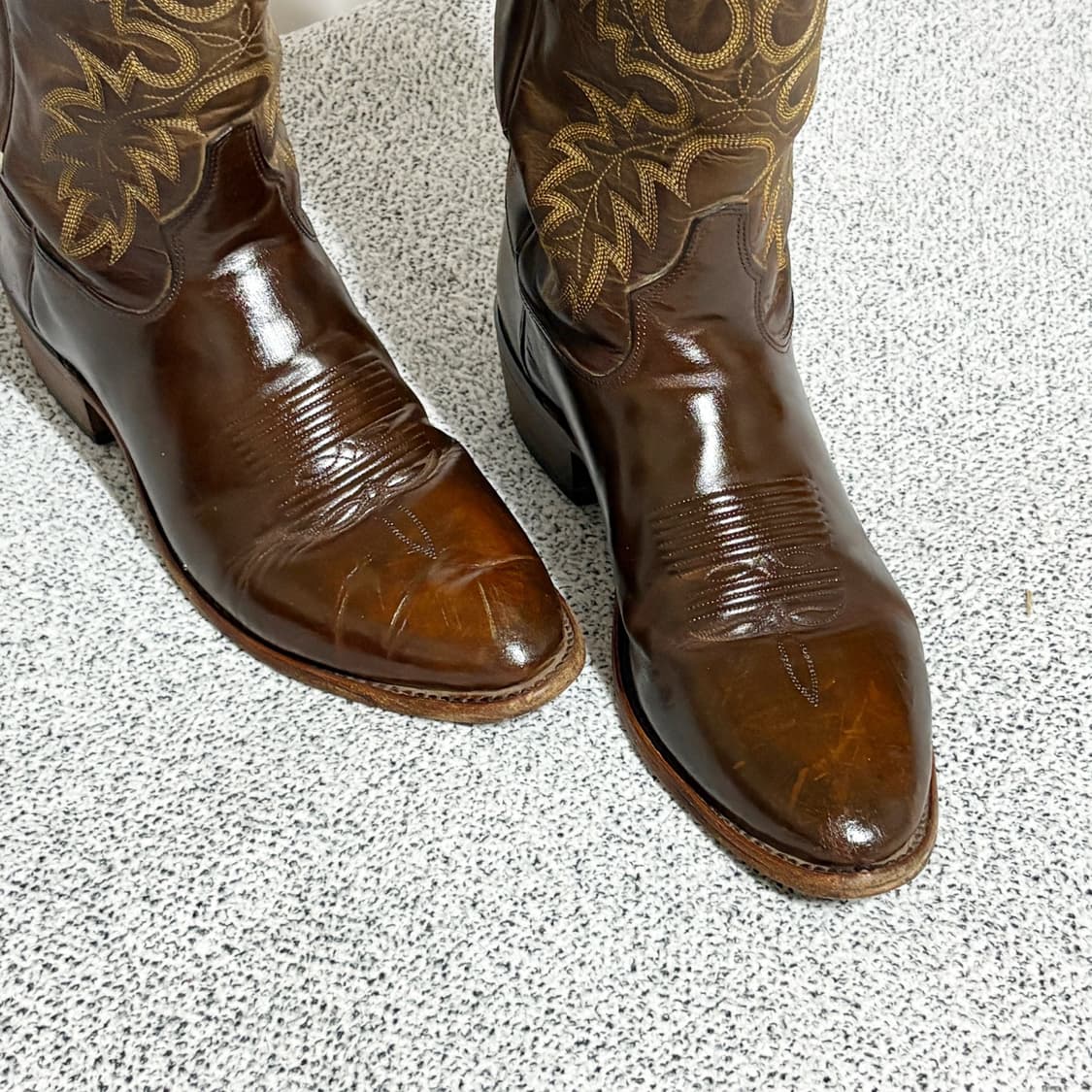 토니 라마 빈티지 웨스턴 카우보이 부츠 Made in USA 상품이미지5