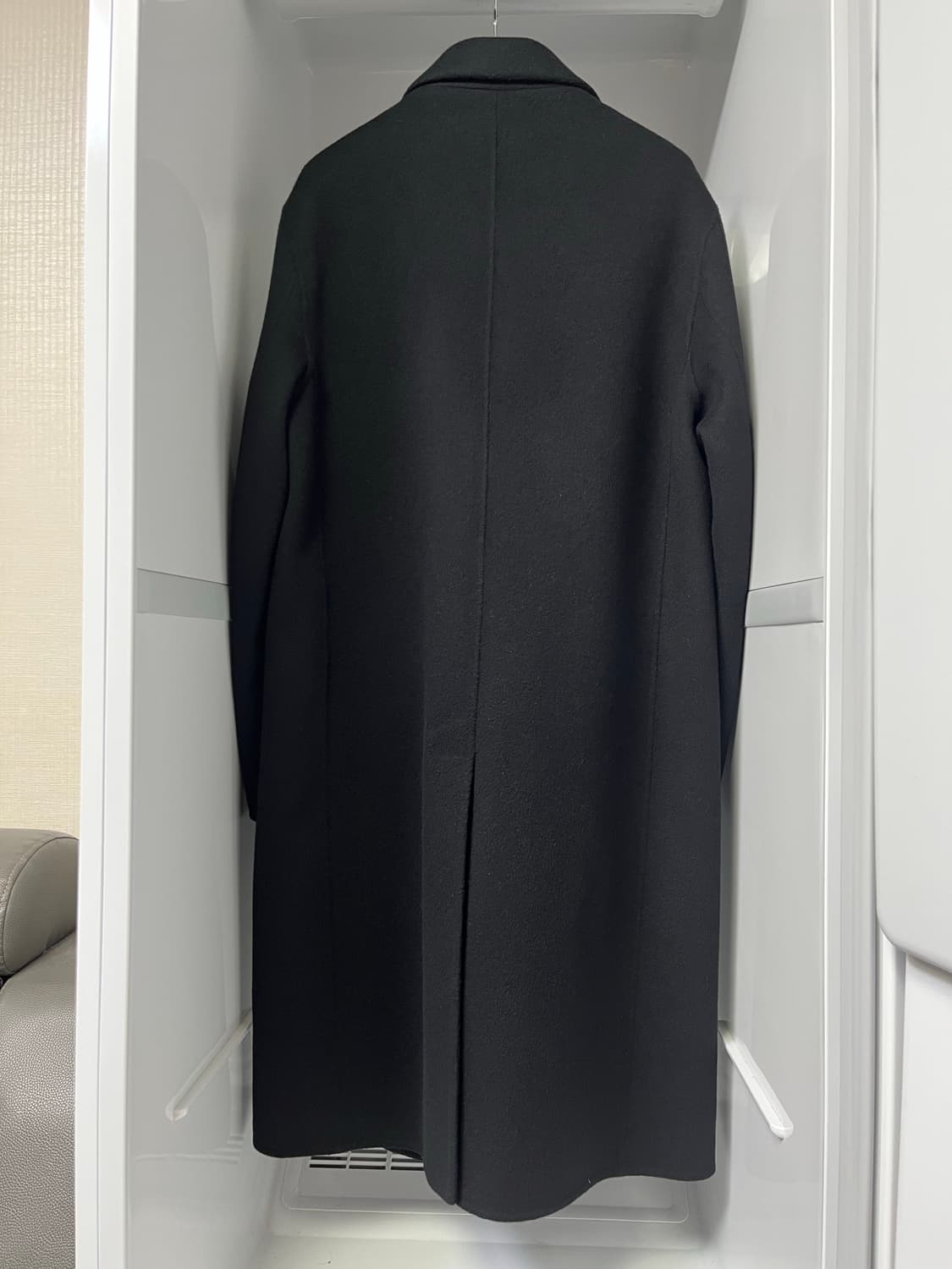 솔리드옴므 블랙 핸드메이드 캐시미어 코트 46사이즈 상품이미지2