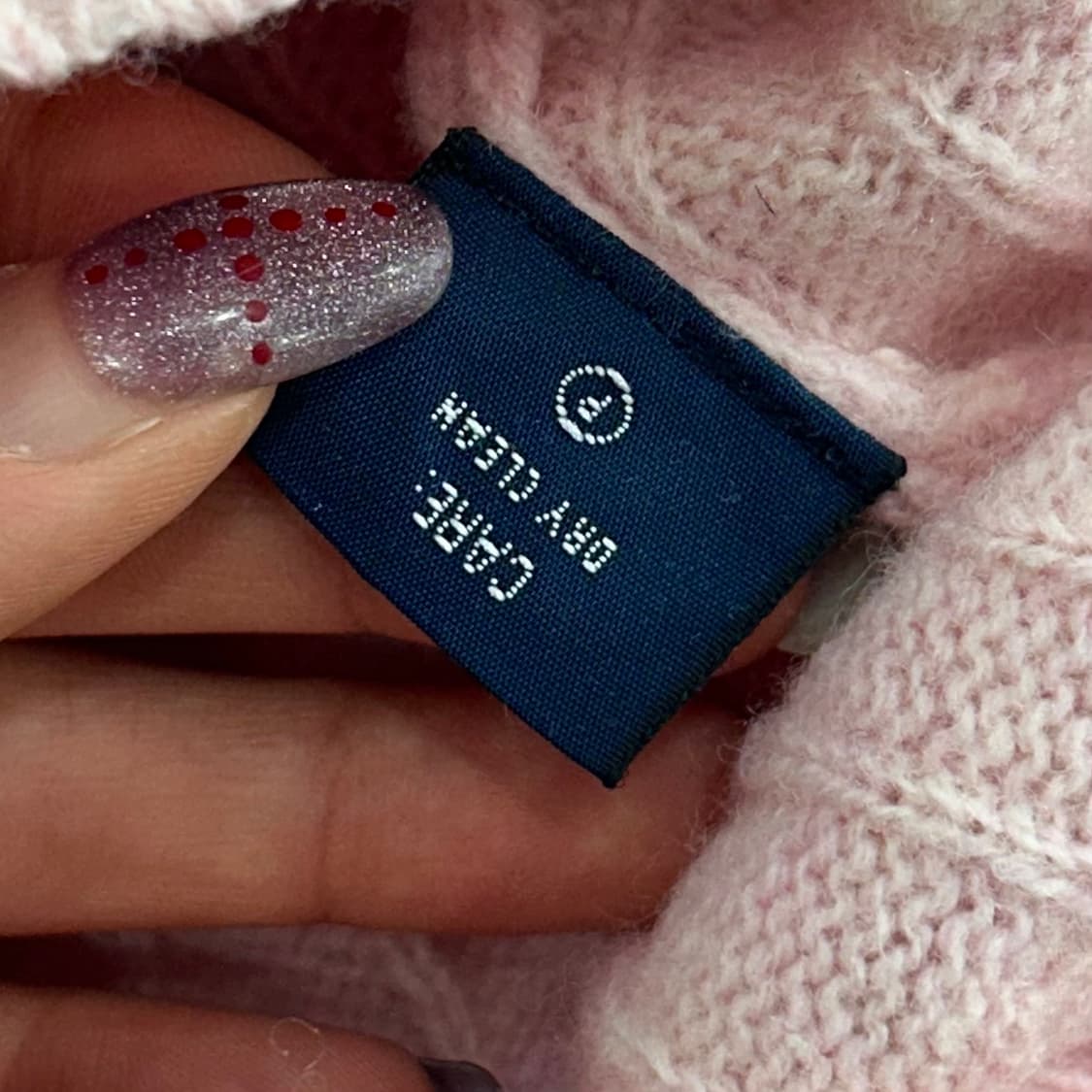 Polo 폴로 스카이블루 포니 라이트핑크 케이블 니트 상품이미지6