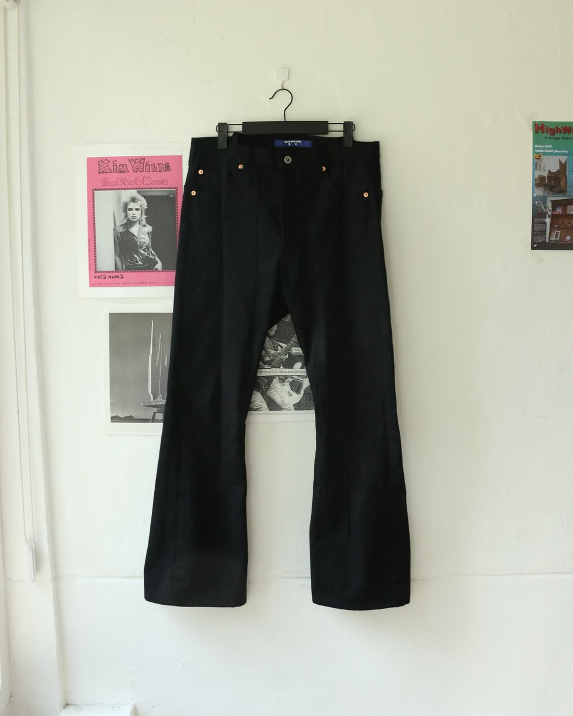 준야 와타나베 맨 블랙 부츠컷 팬츠  상품이미지3