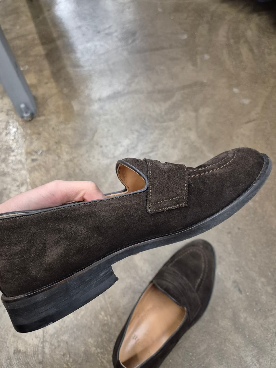 Joseph 117 스웨이드 로퍼 브라운 240 상품이미지5