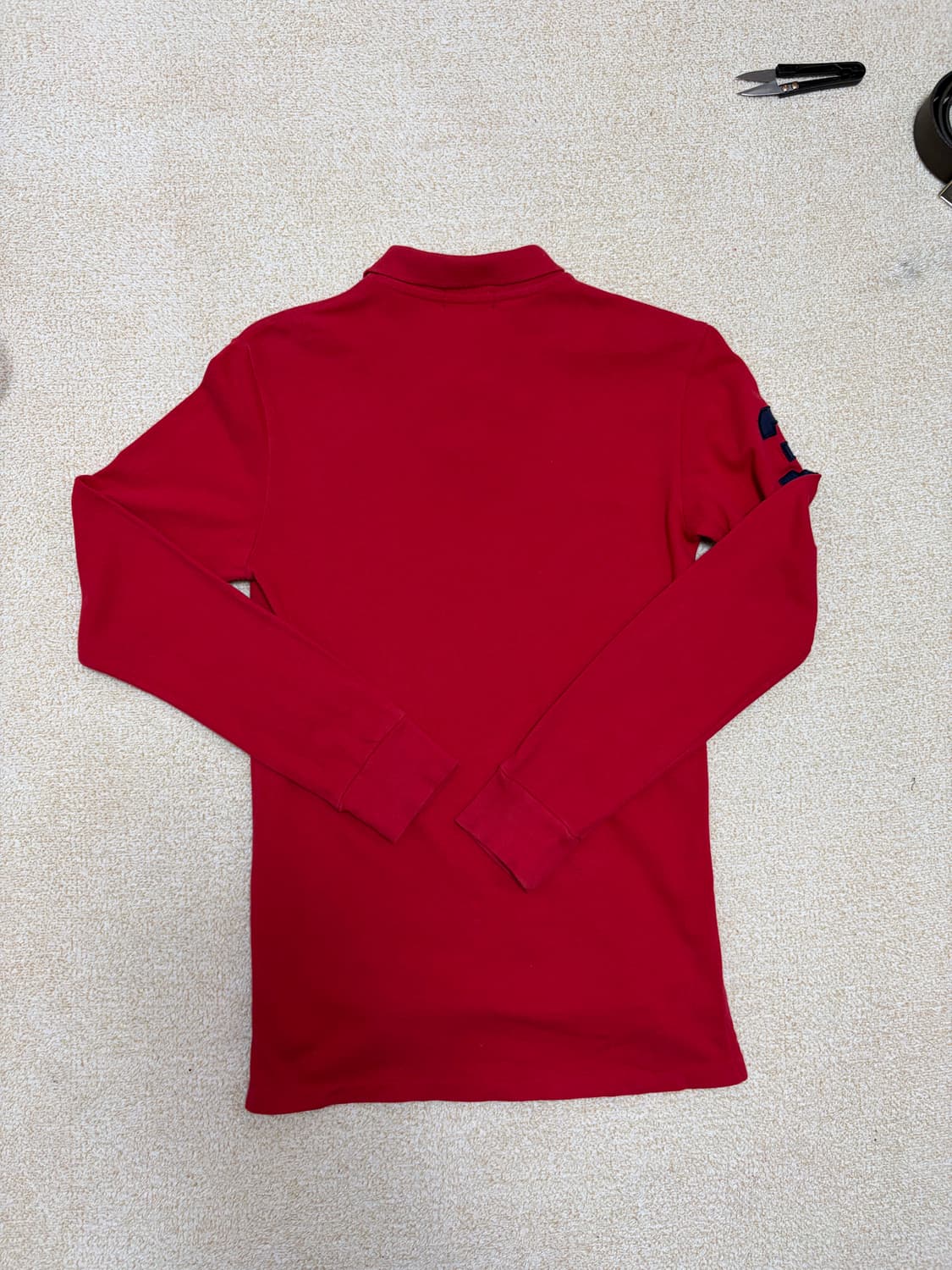 여성55-66) 폴로 랄프로렌 빅포니 긴팔 카라티 레드 치프키프 상품이미지6