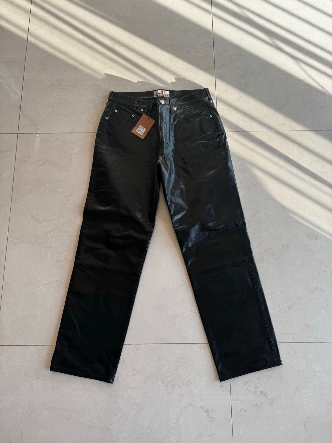 스투시 뉴 클래식 레더 팬츠 32 새상품 상품이미지2