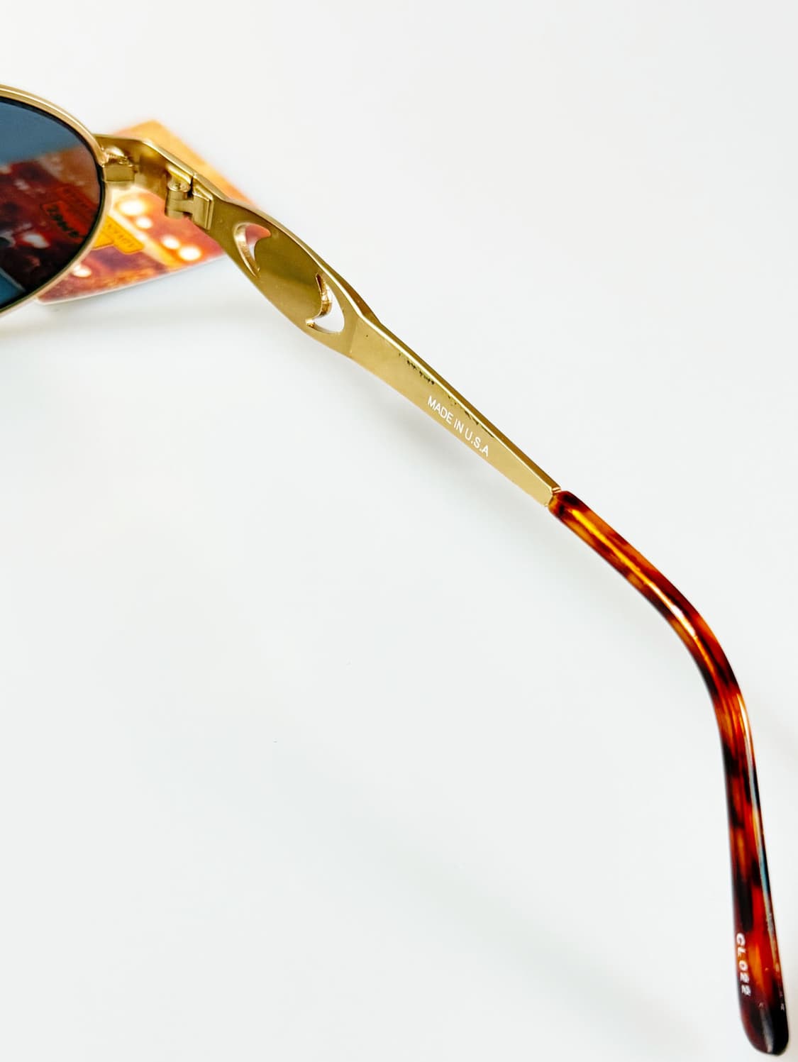 90s CAMEL 골드 슬림 오벌 프레임 빈티지 선글라스 상품이미지7