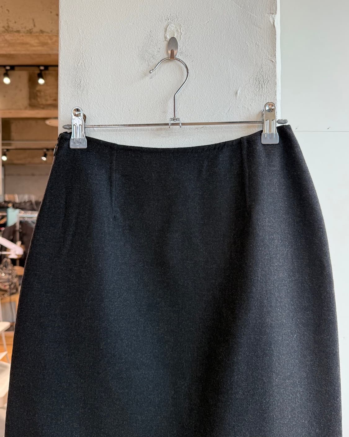 폴로 랄프로렌 퍼플라벨 차콜 레인울 미디스커트 상품이미지6