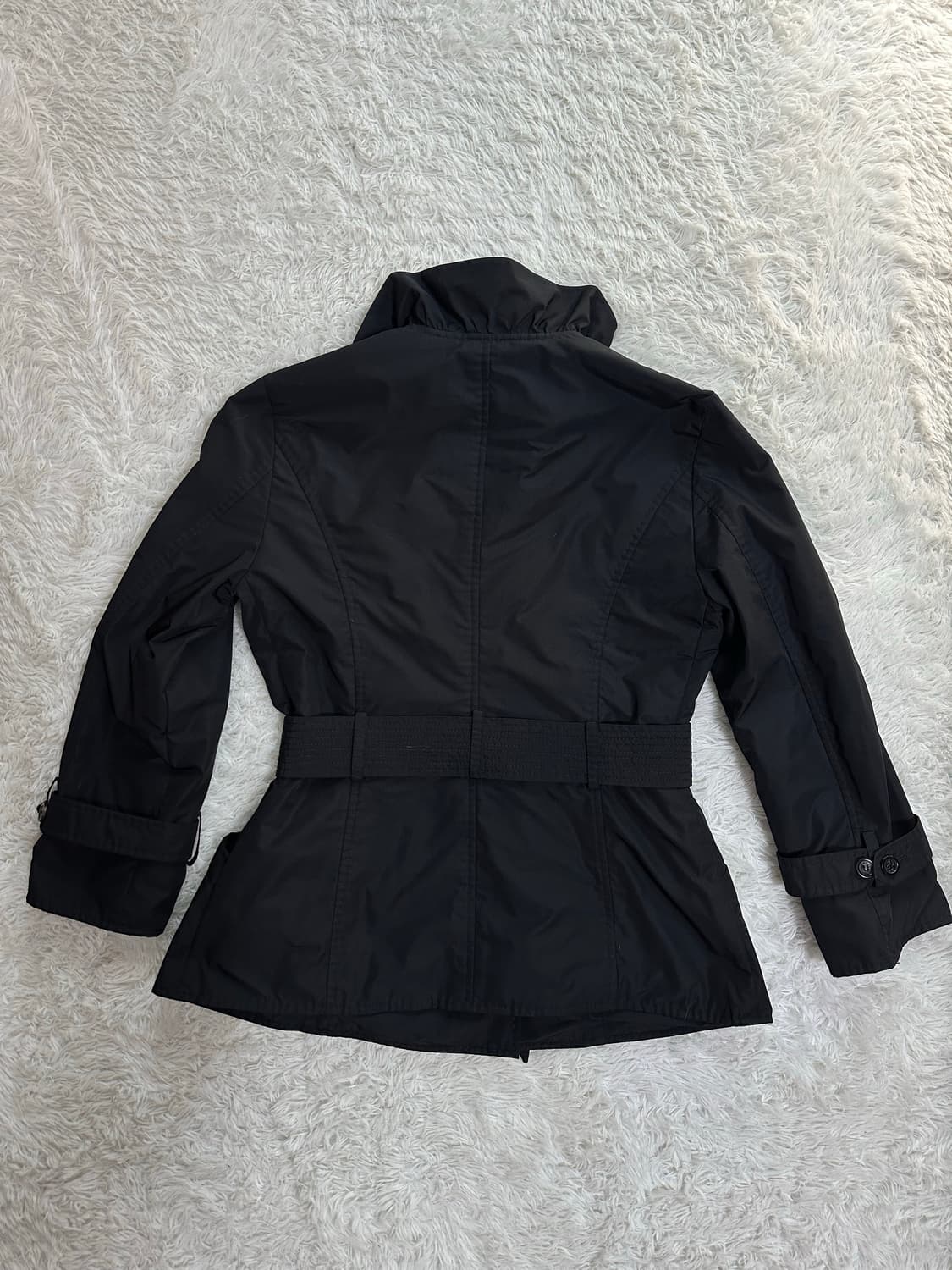 아르마니 콜레지오니 블랙 트렌치 코트 40 상품이미지3