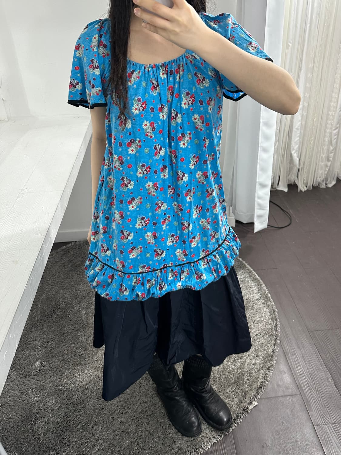 dolly-sean navy pleats skirt 상품이미지4