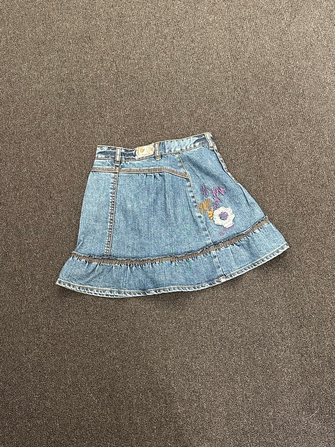 OS)Mexx vintage 러플 데님 미니 스커트 상품이미지5