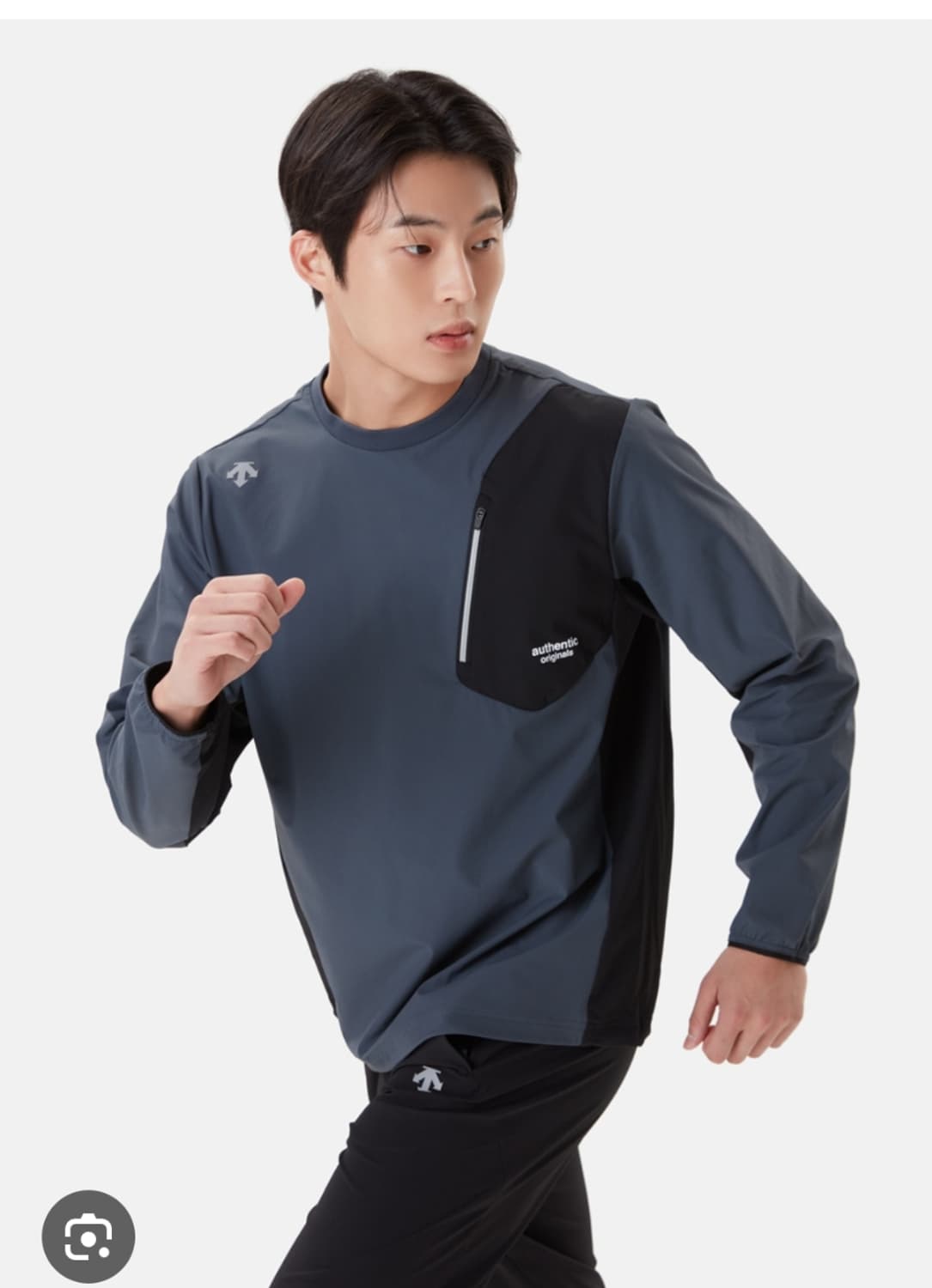데쌍트 러닝 윈드블럭 우븐 맨투맨 100 상품이미지1
