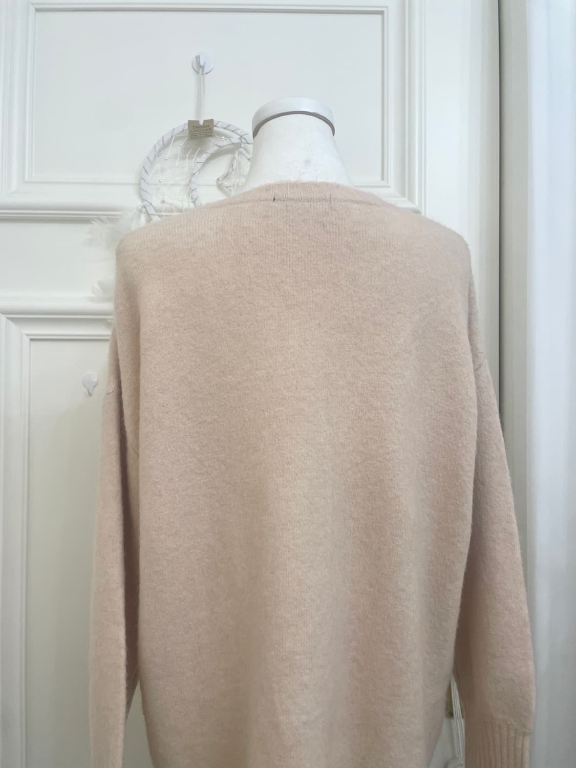 PREMIUM YARN sheer coral basic loose v-n 상품이미지4