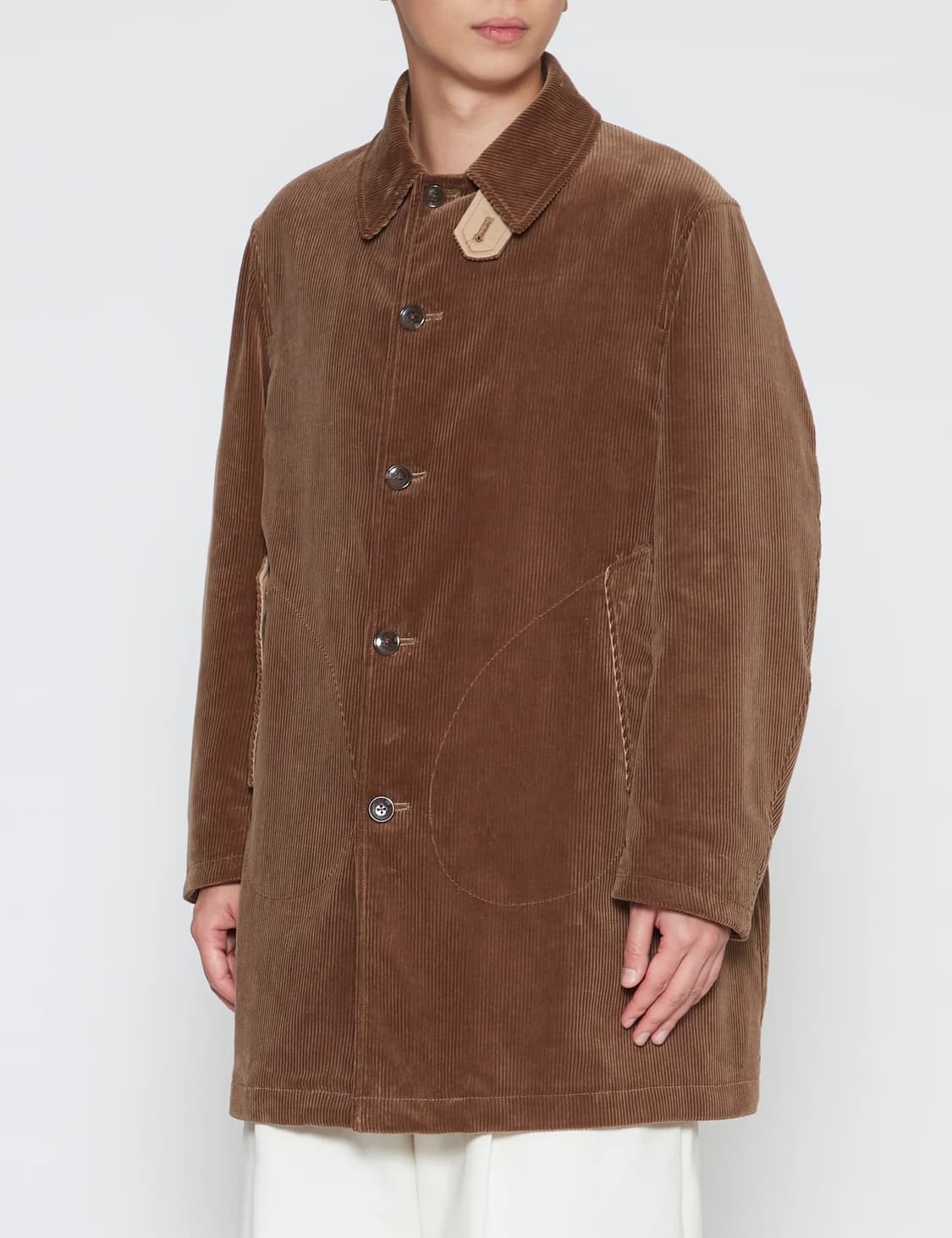 2사이즈) 피그벨 KHAKI 코듀로이 코트 상품이미지3