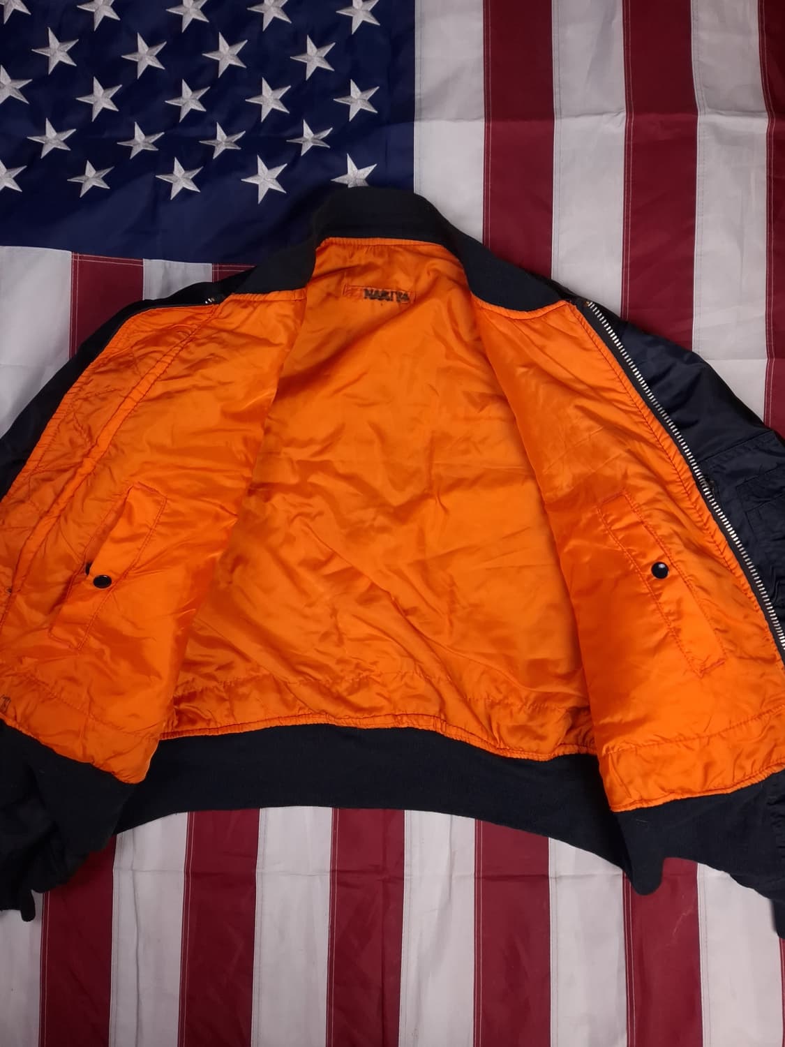 오리지날 미국제조 알파사 미공군 민수용 MA-1 항공자켓 상품이미지8