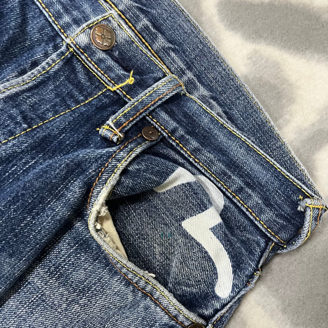 [Evisu] 에비수 Genes osaka 셀비지 데님팬츠 상품이미지4