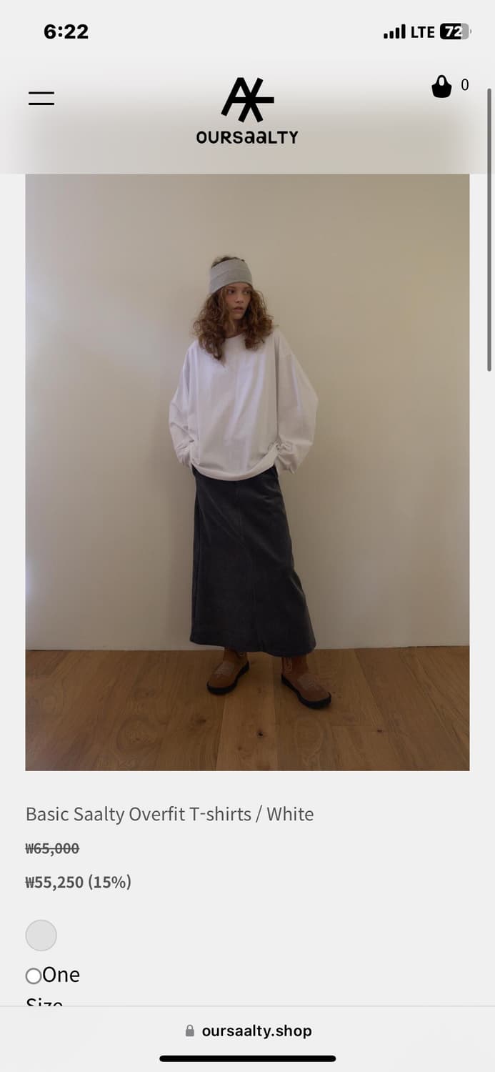 아우어솔티 베이직 오버핏 롱슬리브 상품이미지3