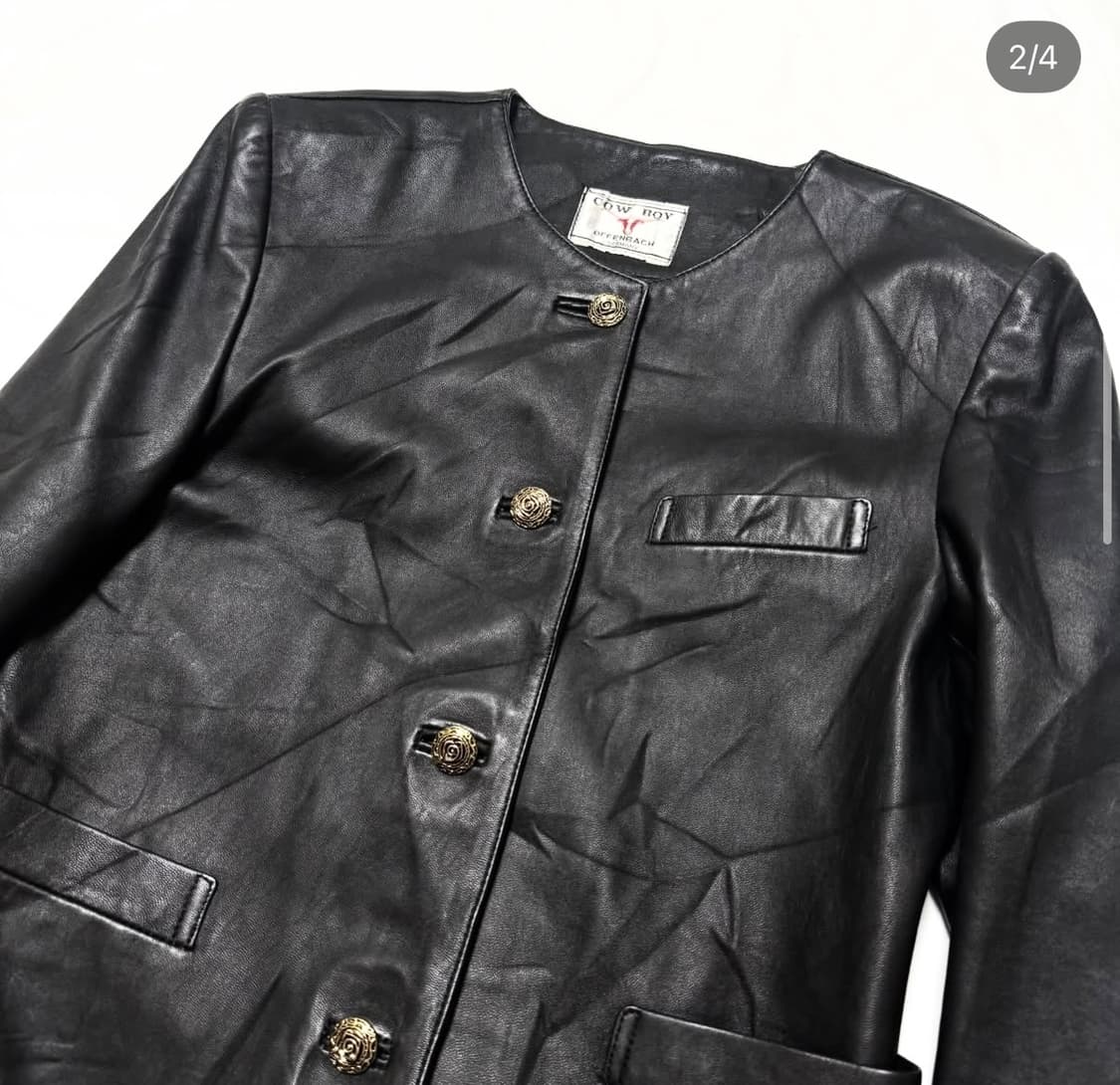 Cow Boy - 레더 가디건 자켓 상품이미지2