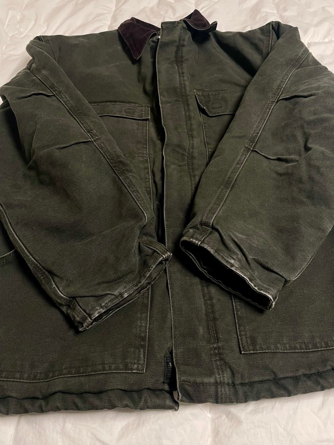 칼하트 C26 워크 자켓 mos green 상품이미지5