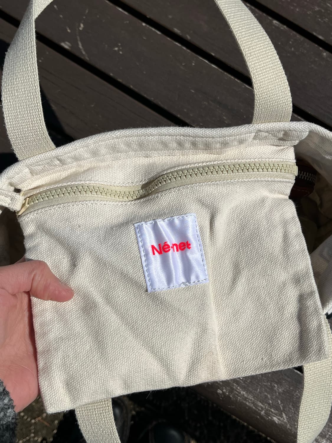 네넷 개미패턴 캔버스 토트백 🐜 상품이미지3