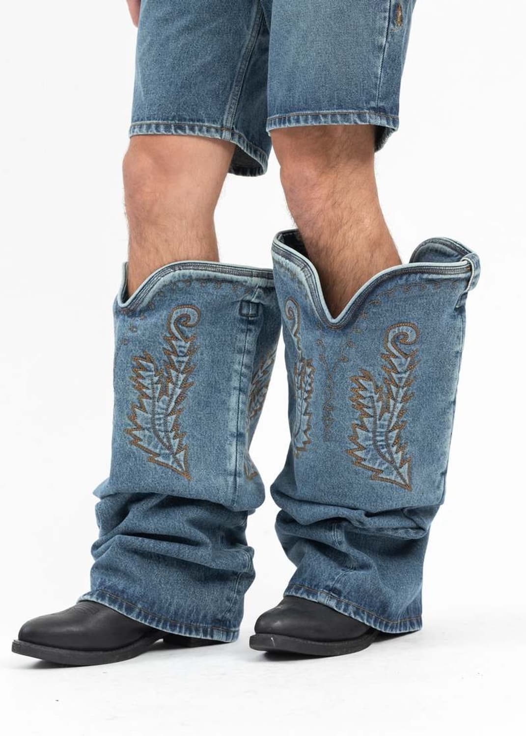 와이프로젝트 23FW 맥시 카우보이 커프 데님 빈티지 블루 31사이즈 상품이미지2