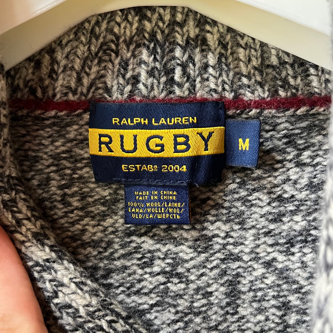 00s 랄프로렌 럭비 라인 솔카라 니트 상품이미지2