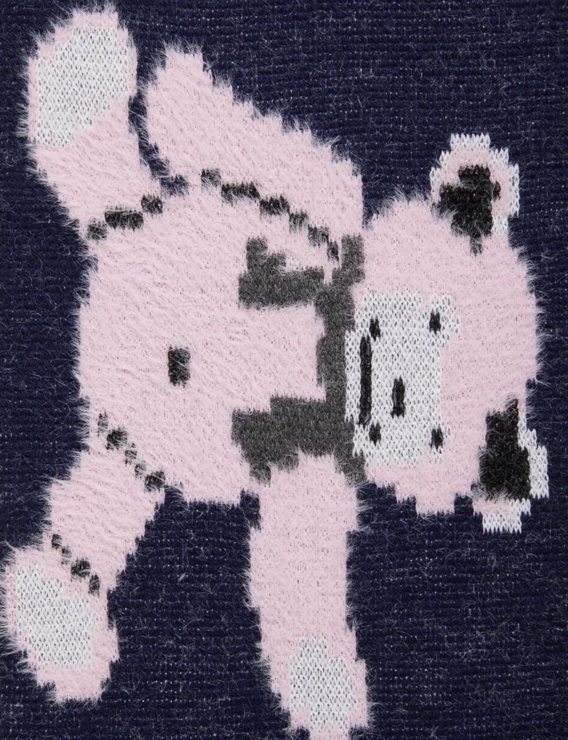 마리아노 25fw 테디베어 울 머플러/네이비 상품이미지3