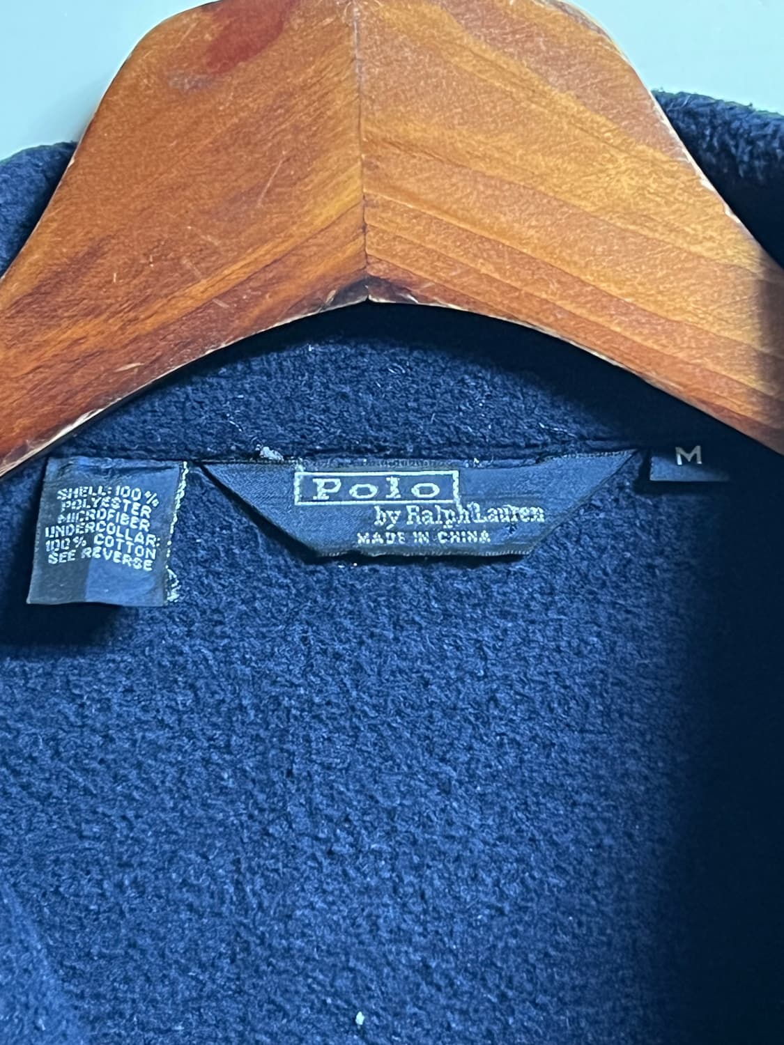 폴로 랄프로렌 네이비 플리스 집업 상품이미지5