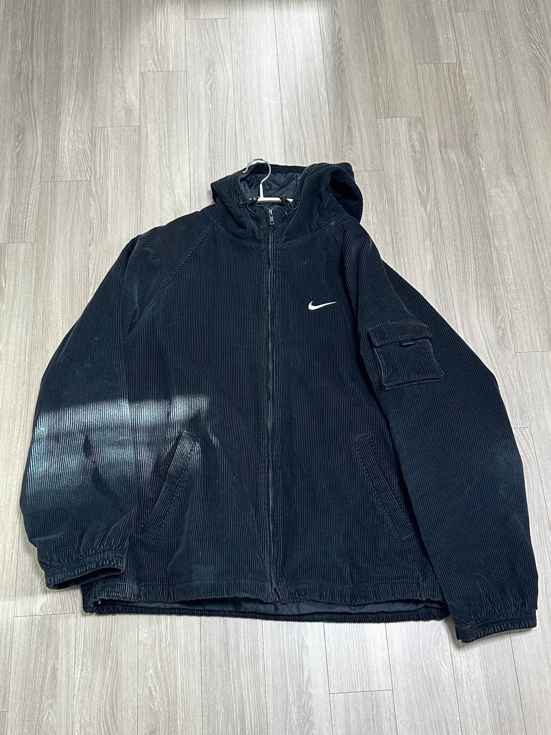 [L] 슈프림 나이키 코듀로이 자켓 블랙 상품이미지1