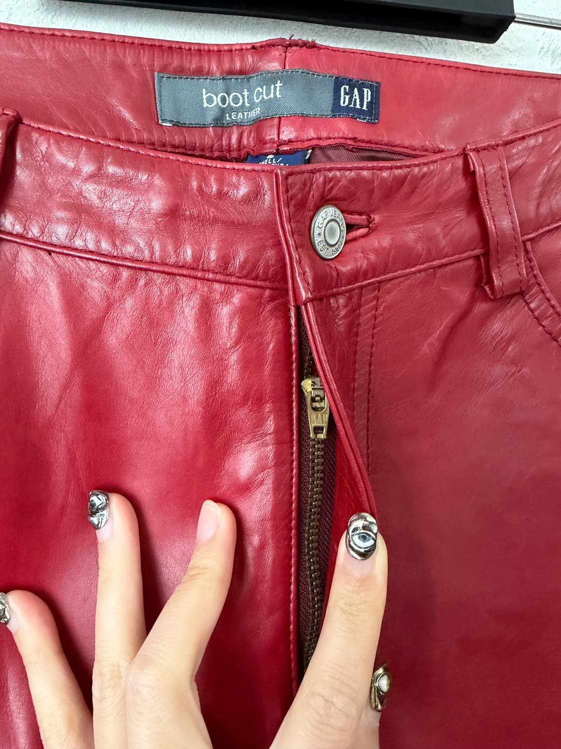 올드 갭 레더 팬츠 상품이미지3