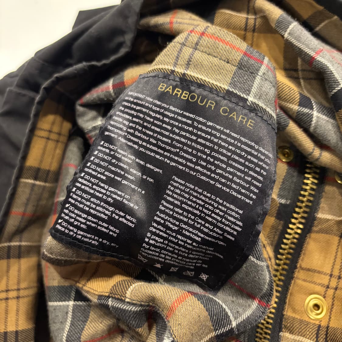 [40] 바버 인터네셔널 포켓 블랙 집업 자켓 D790 상품이미지9