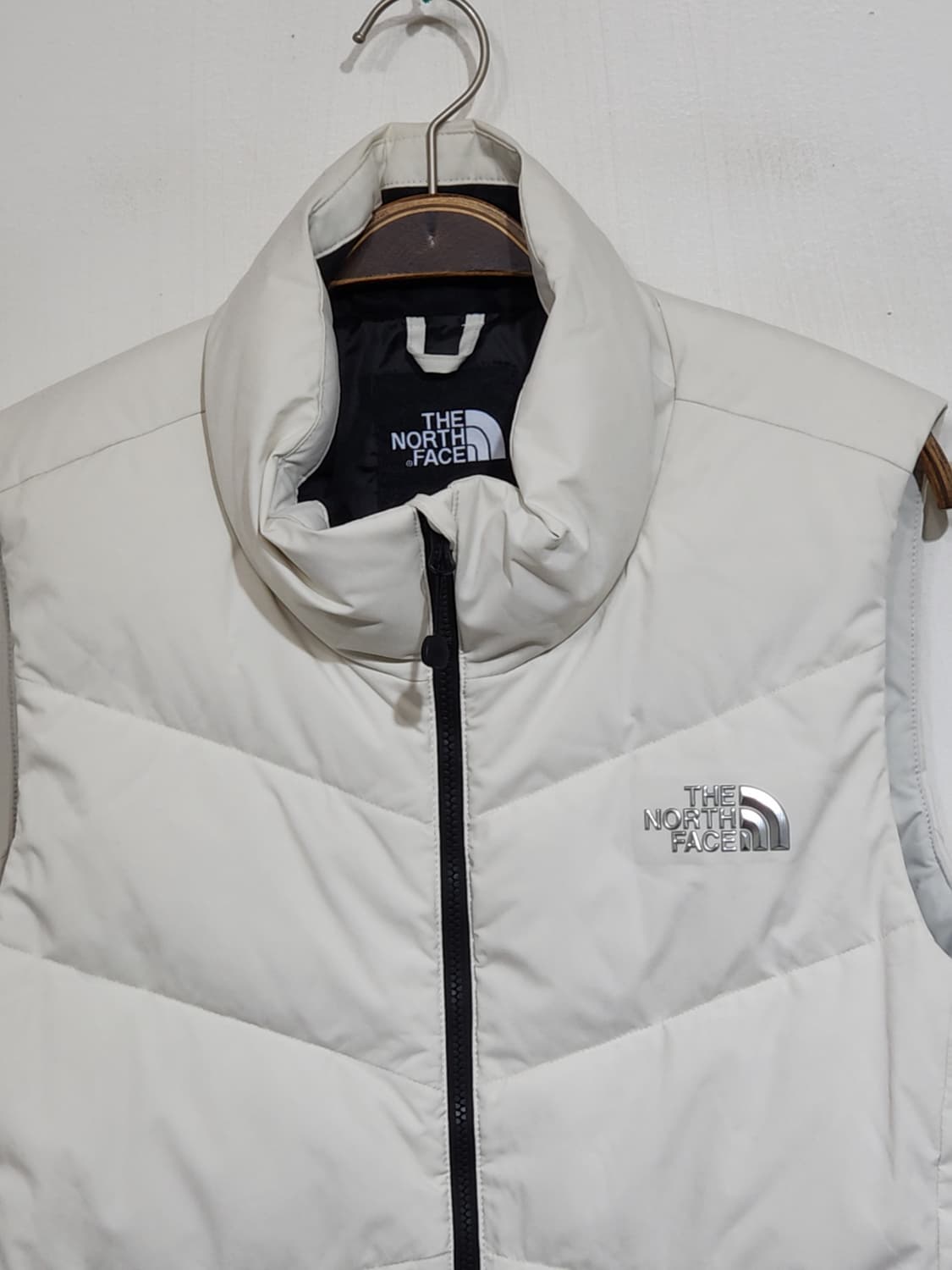 (M) 노스페이스 거위털 패딩조끼 화이트 구스다운 베스트  상품이미지2
