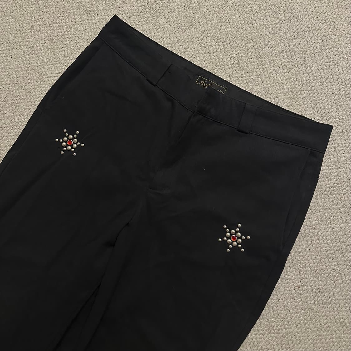잼스톤 스터드 블랙 팬츠 상품이미지3