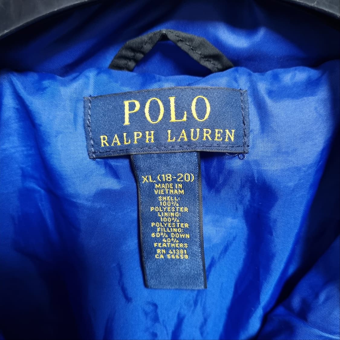( L ) 폴로 랄프로렌 블랙 패딩 점퍼 상품이미지6