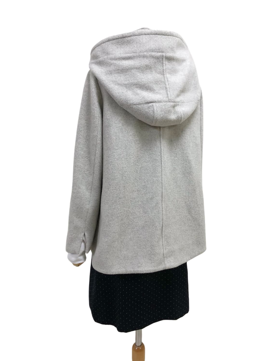 ef-de 라이트 그레이 후드 코트 상품이미지8