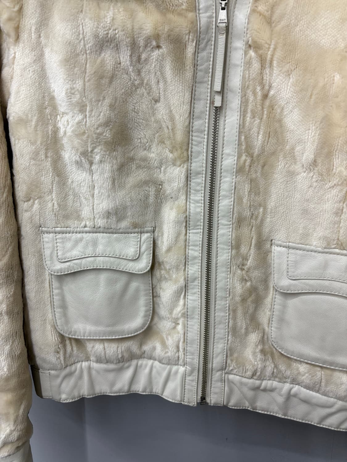 베네통 퍼 가죽디테일 자켓 A3321 상품이미지3