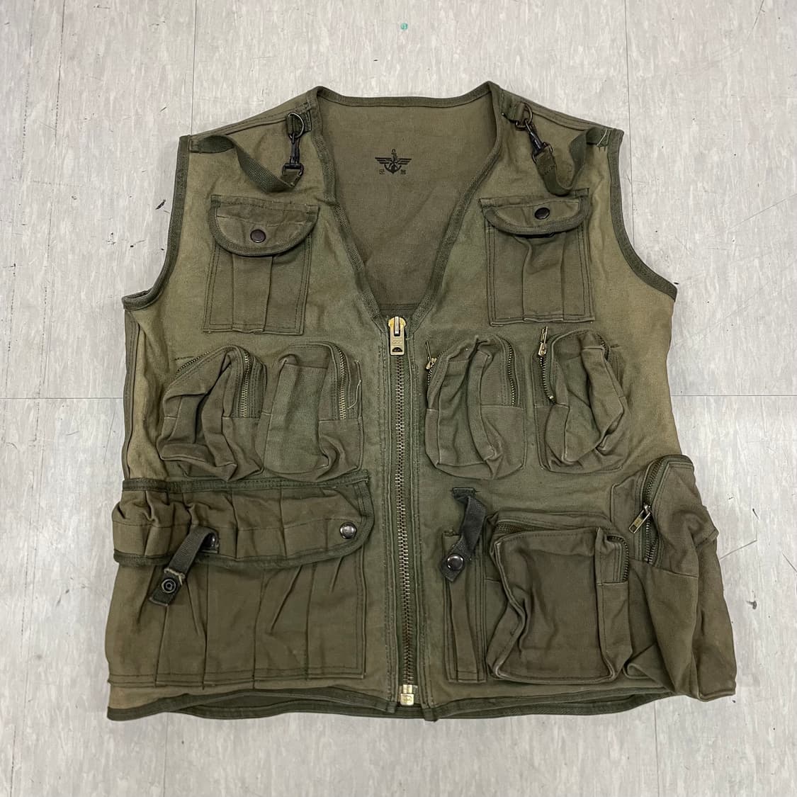 80s 오리지널 한국군 공병 오리지널 조끼 M V8 상품이미지2