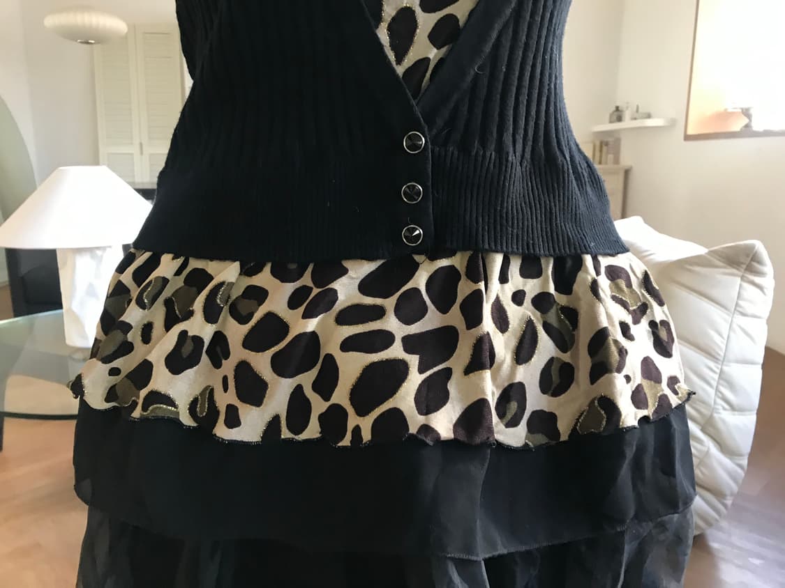 vintage leopard pattern knit 상품이미지3