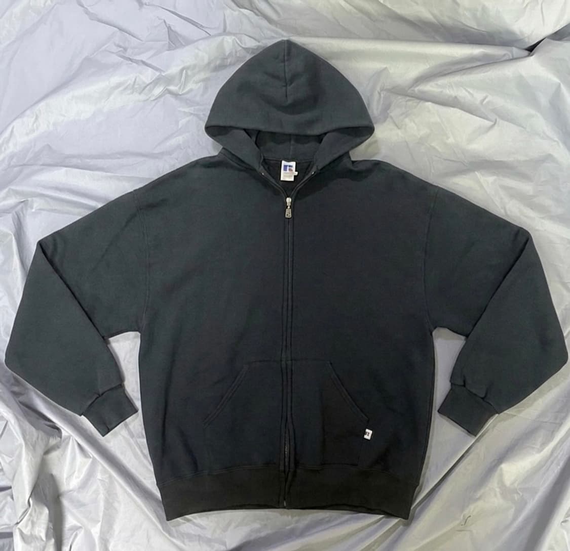 90s 빈티지 러셀 후드집업 네이비 XXL 상품이미지1