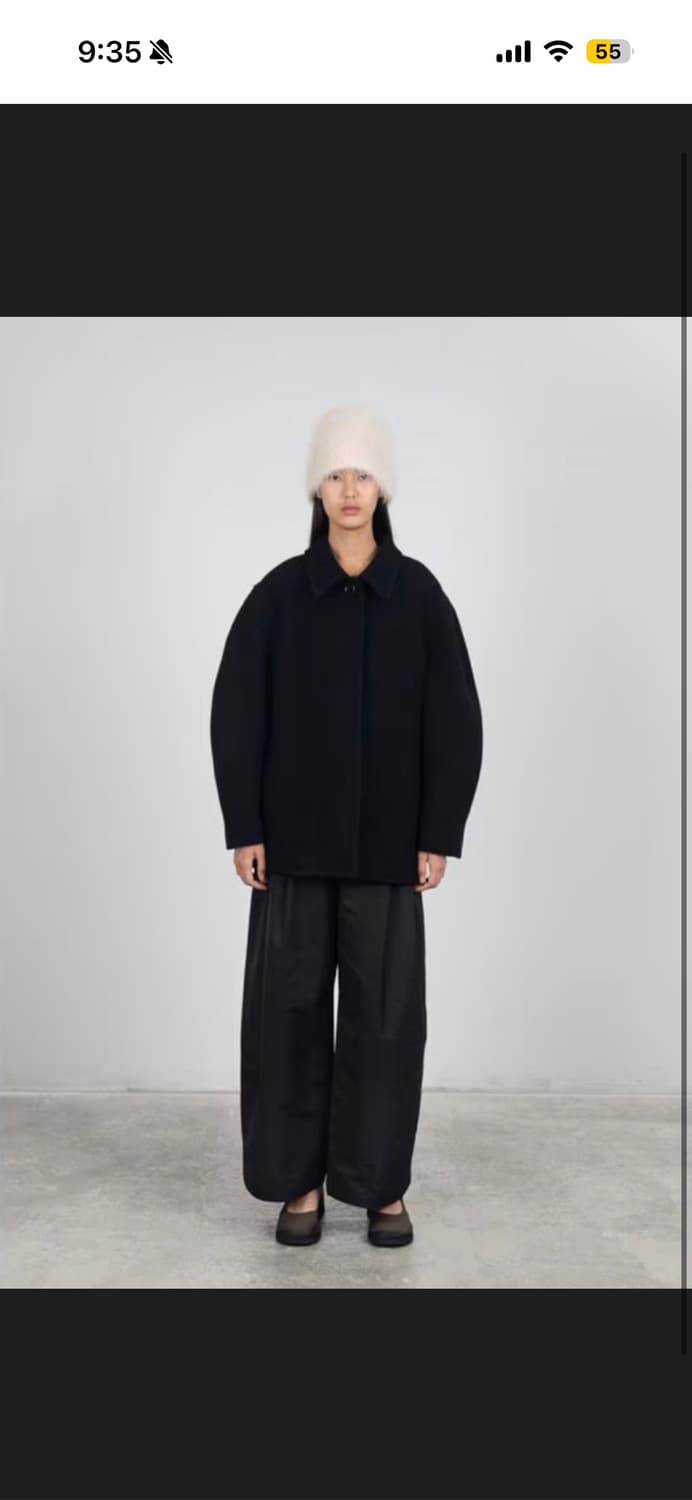 아모멘토 23Fw 아워글래스 하프코트 상품이미지3