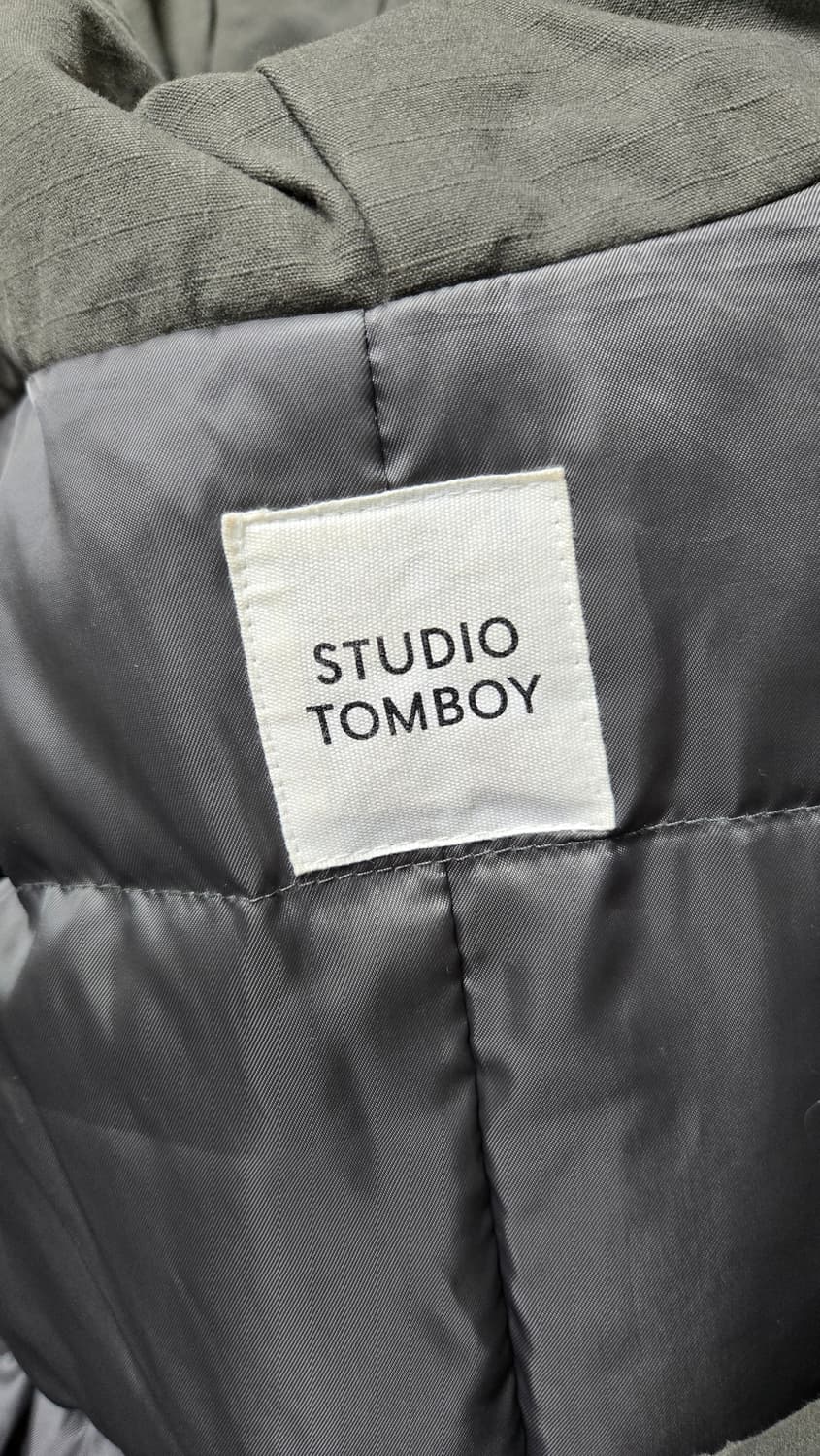 스튜디오 톰보이 라쿤퍼후드 롱야상 상품이미지7