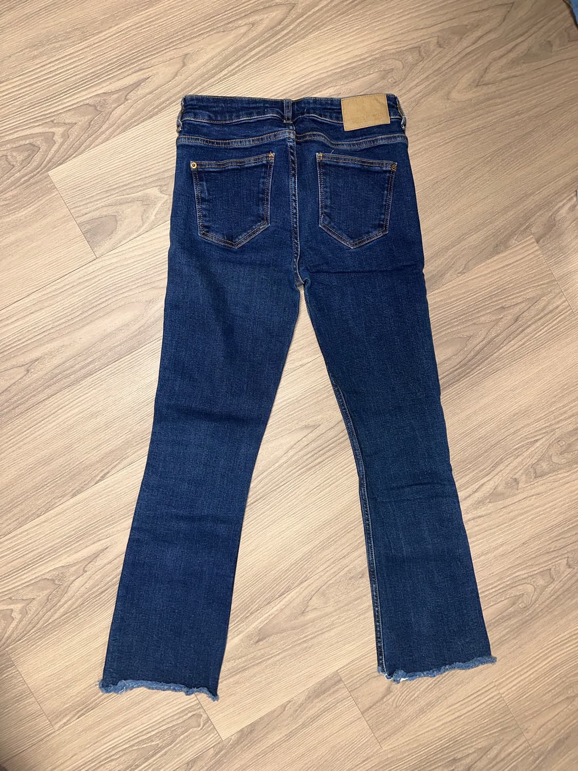 스키니진 세미부츠컷 언발란스 진청바지  상품이미지2