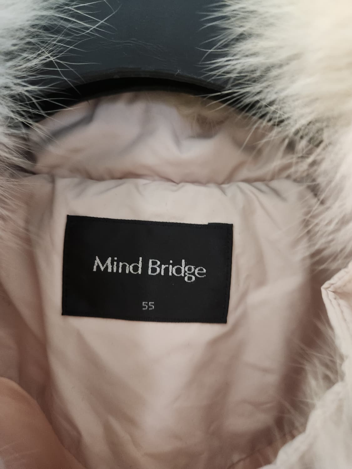 Mind Bridge아이보리 여우털퍼 카라 다운숏 패딩 점퍼 상품이미지6