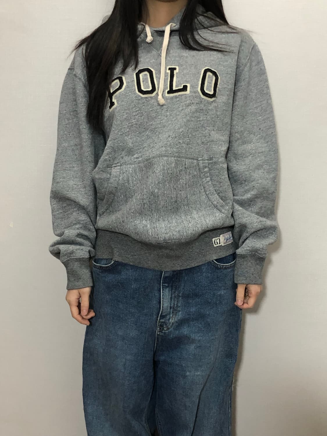 빈티지 폴로 그레이 후디 상품이미지4