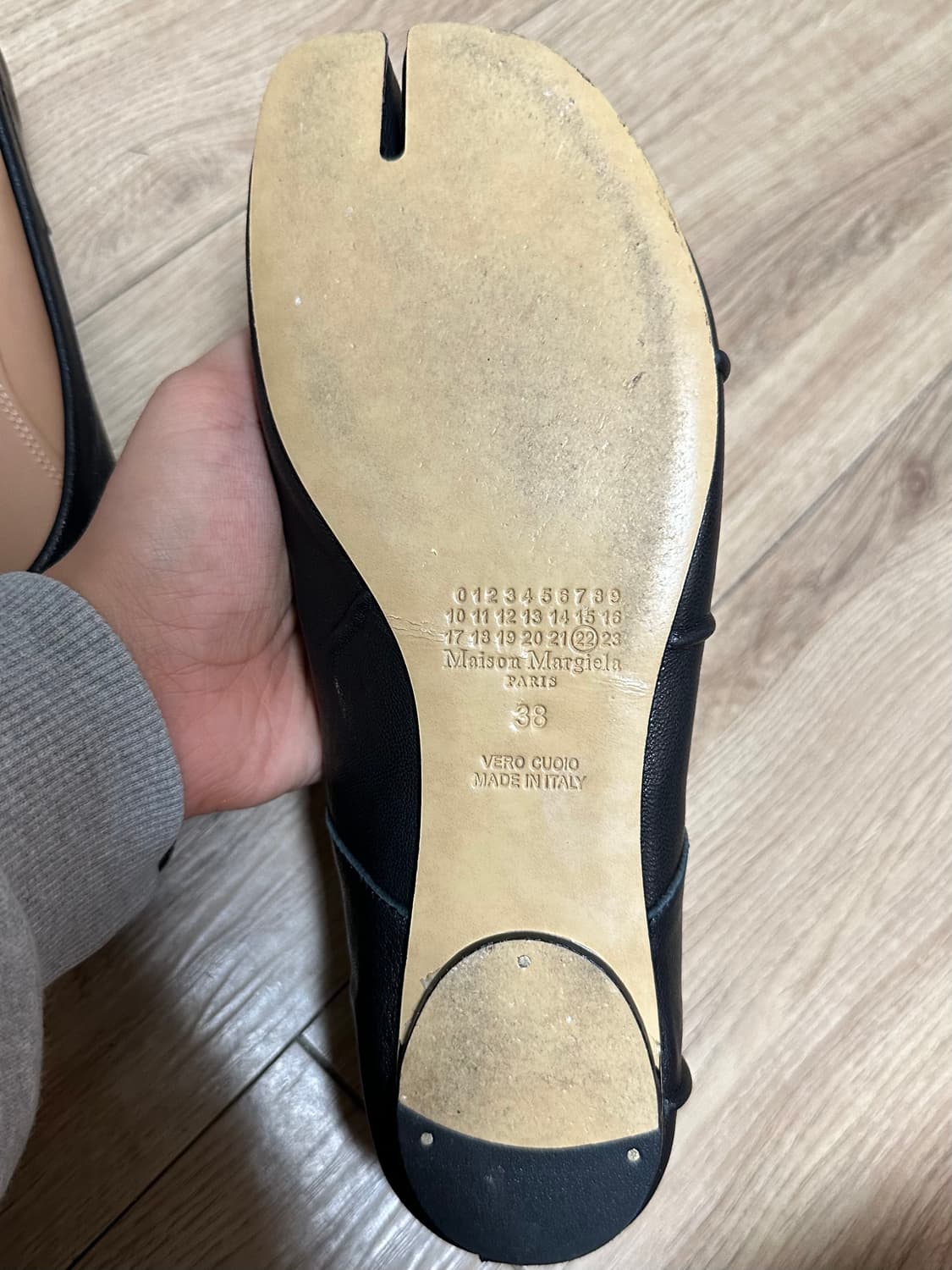 메종 마르지엘라 타비 플랫슈즈 블랙 38 상품이미지4