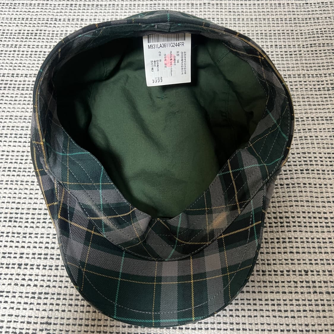 먼싱웨어 남성 체크 헌팅캡 56 상품이미지4