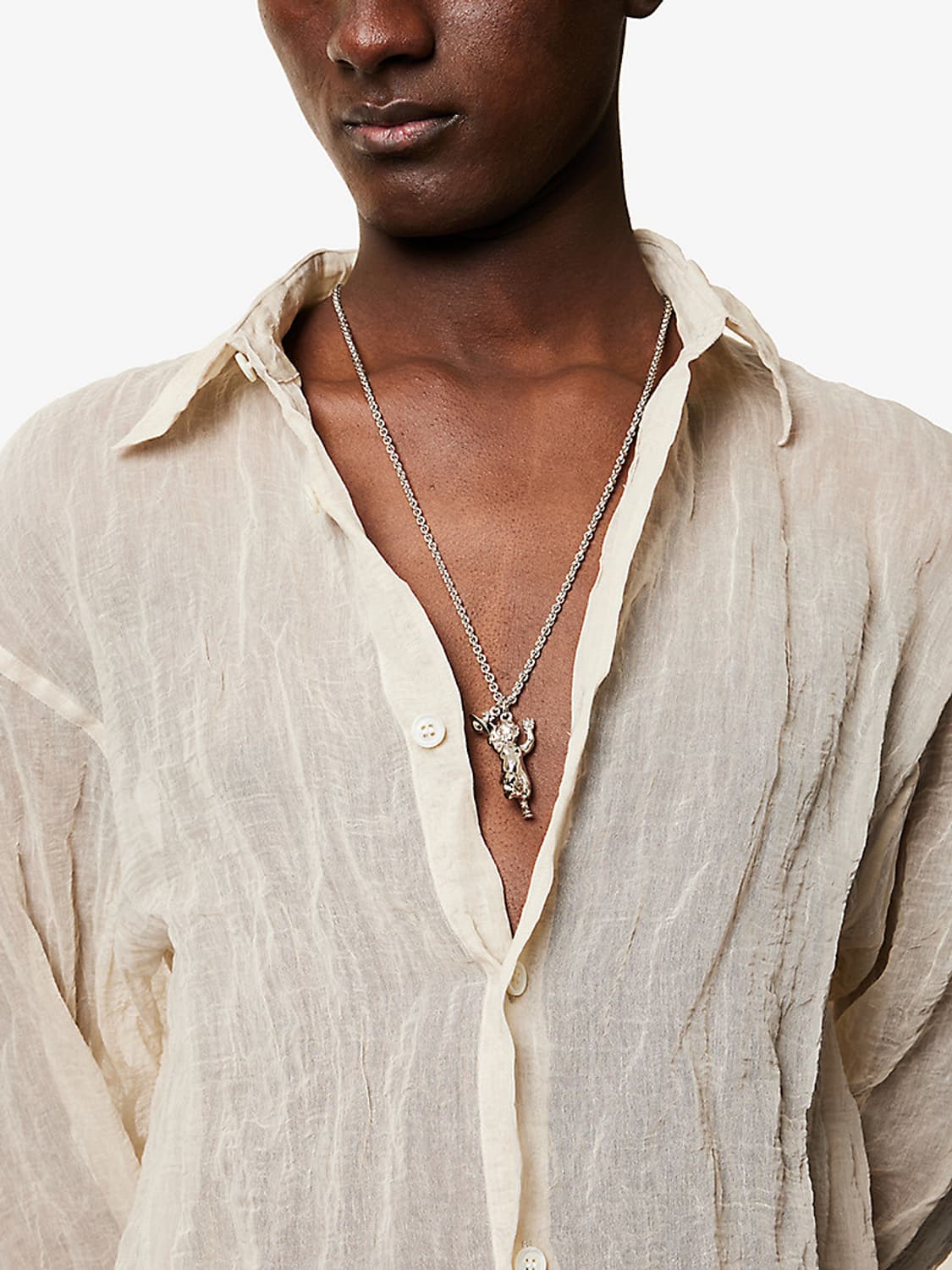 비비안웨스트우드 25fw 사티로스 목걸이/실버 상품이미지1