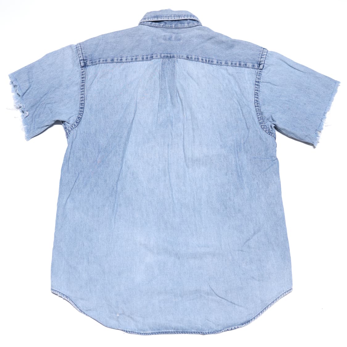 90s POLO Ralph Lauren denim half shirt 상품이미지7