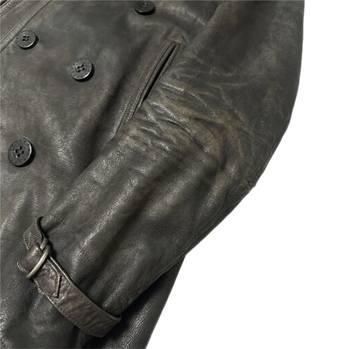 RRL 더블알엘 버팔로 레더 피코트  상품이미지6