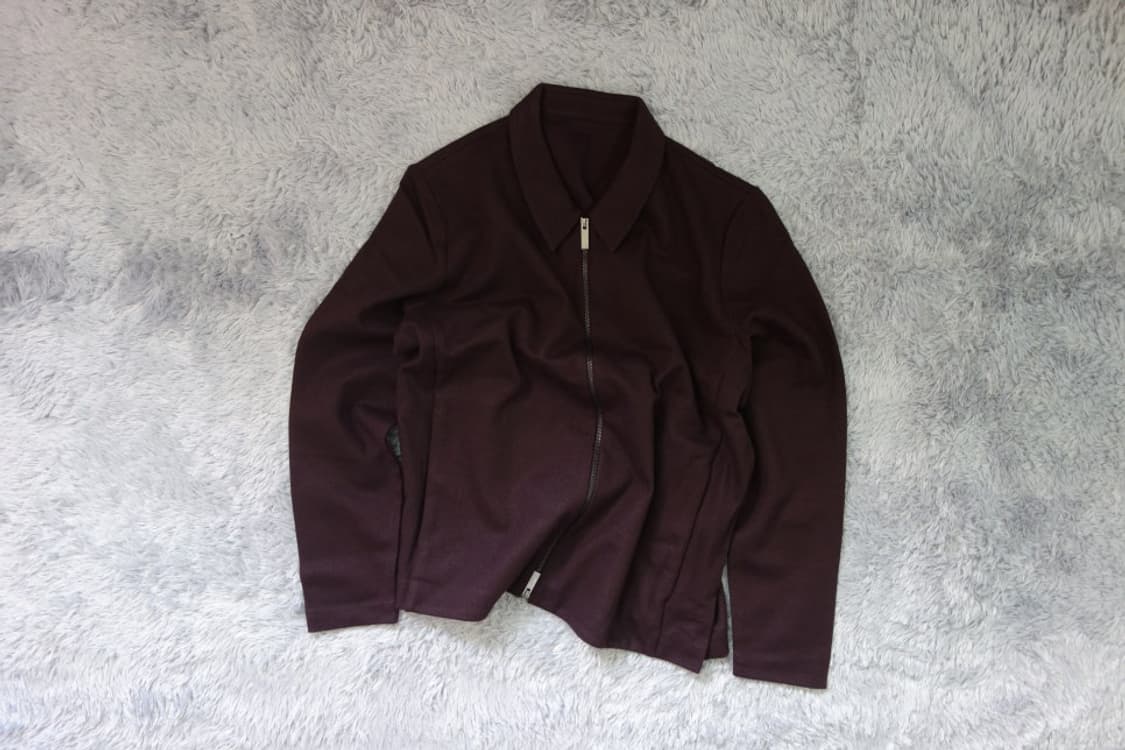 코스 cos 버건디 울 집업 자켓 상품이미지1