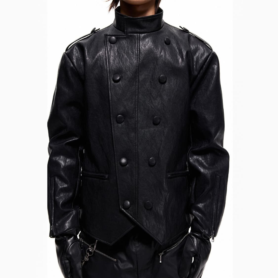 Dark Order Deconstructed Leather Jacket 상품이미지1