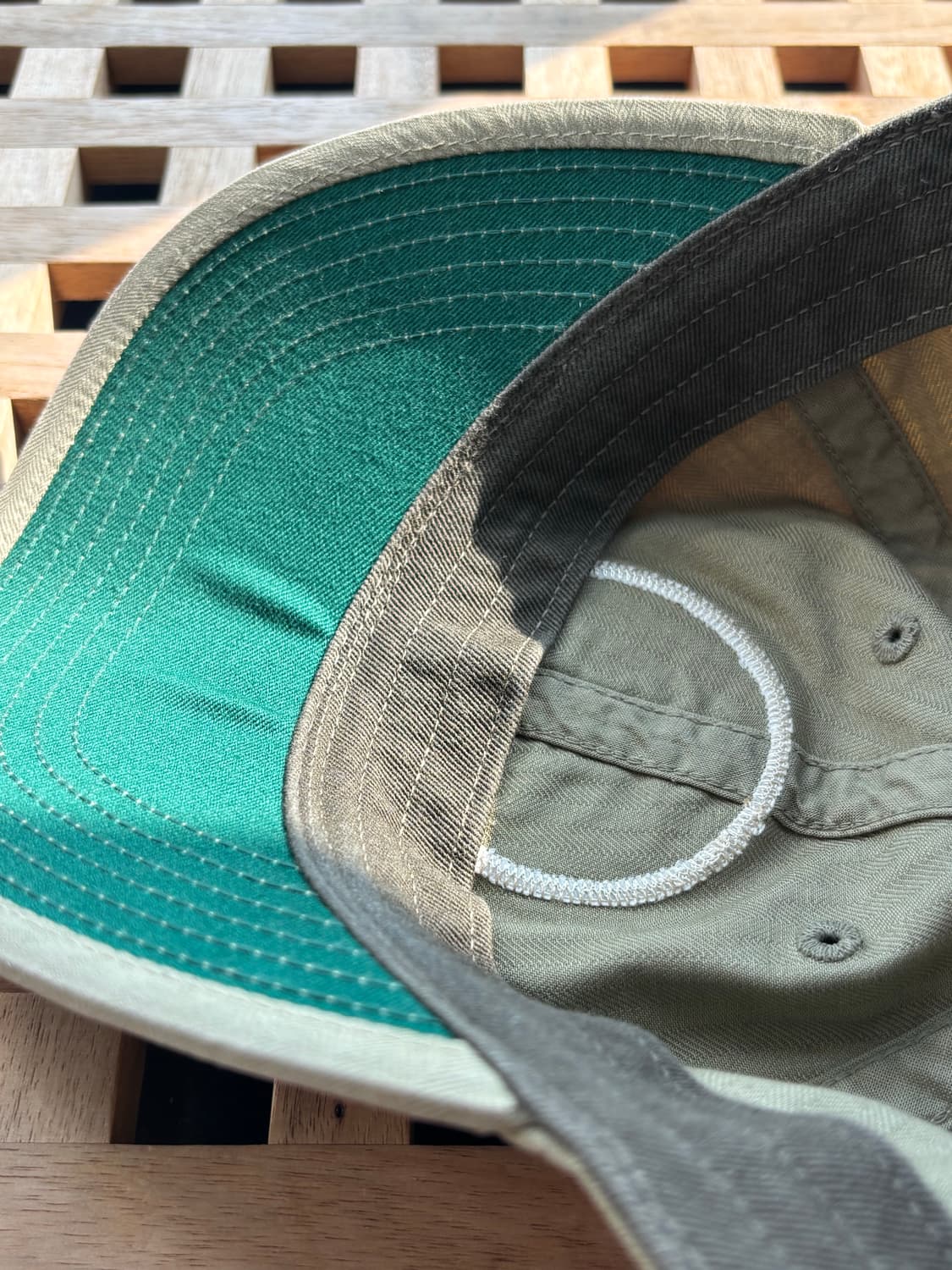 더블알엘 가먼트다잉 트윌 볼캡 올리브 상품이미지2